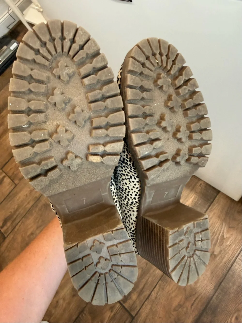 Altar'd State Cheetah Print Ankle Booties size 7